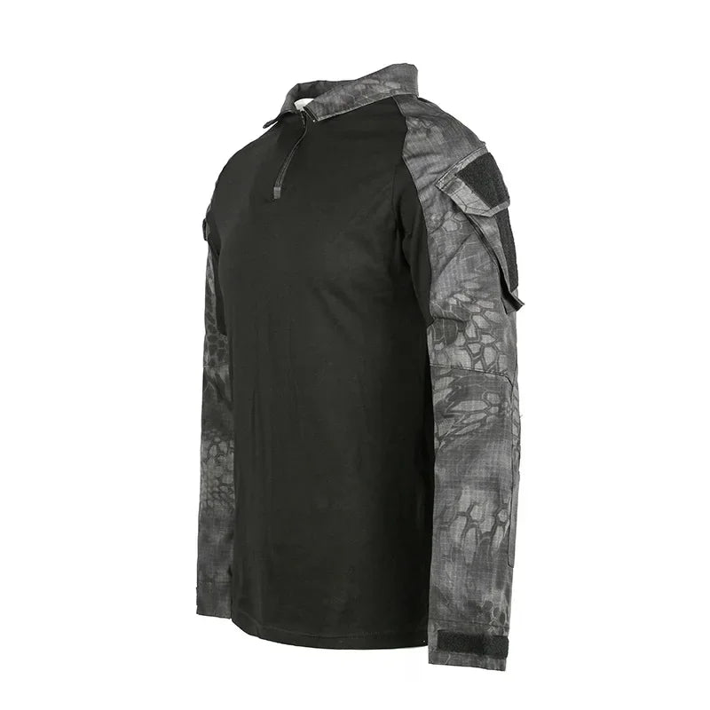 TactTee Outdoor Tactical Hiking Shirt — Military Camo