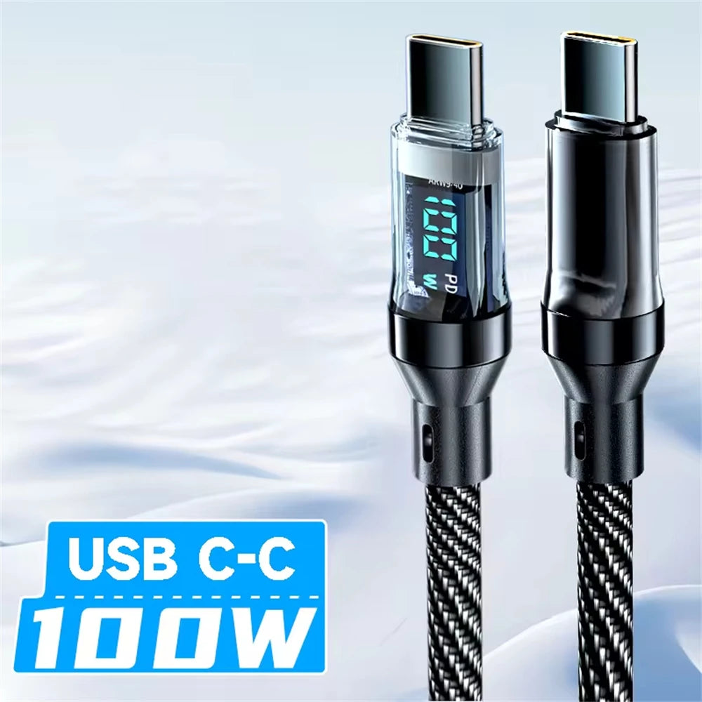 PowerSync 120W LED Display Fast Charging USB Cable