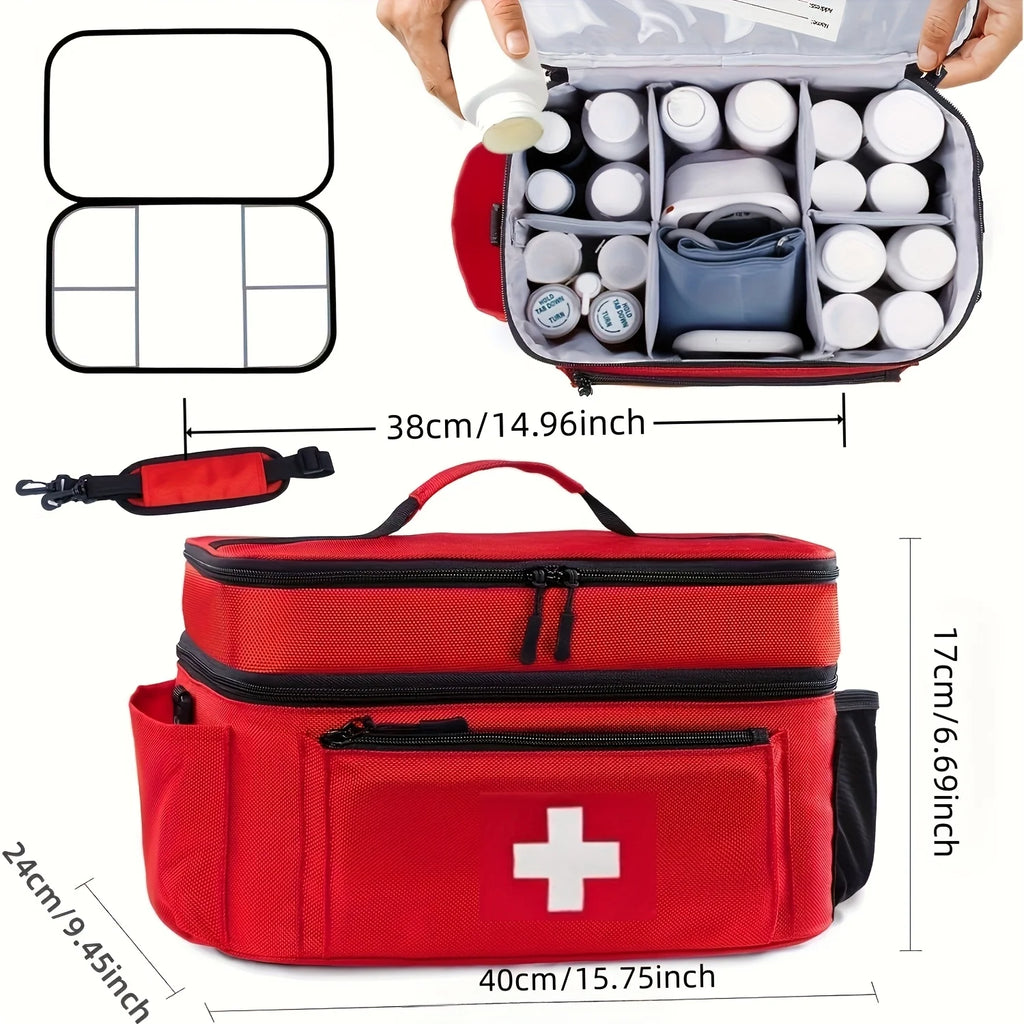 MedVault Pro Portable Emergency Medicine Storage Bag