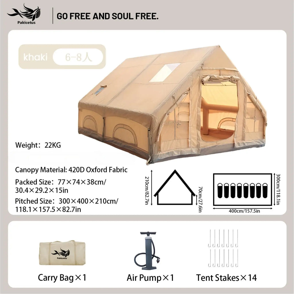 QuickDome Pakicetus Inflatable Family Camping Tent