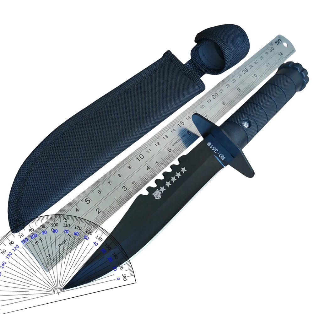 TrailBlade 420HC Fixed Blade Camping Knife with Sheath
