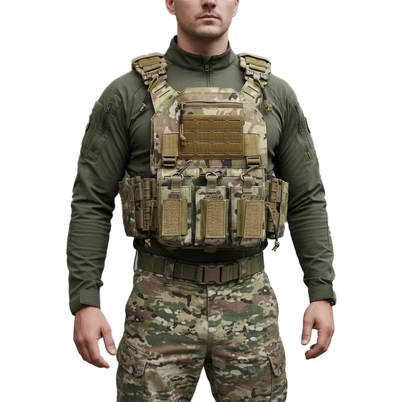 TactVault MOLLE Plate Carrier Tactical Vest