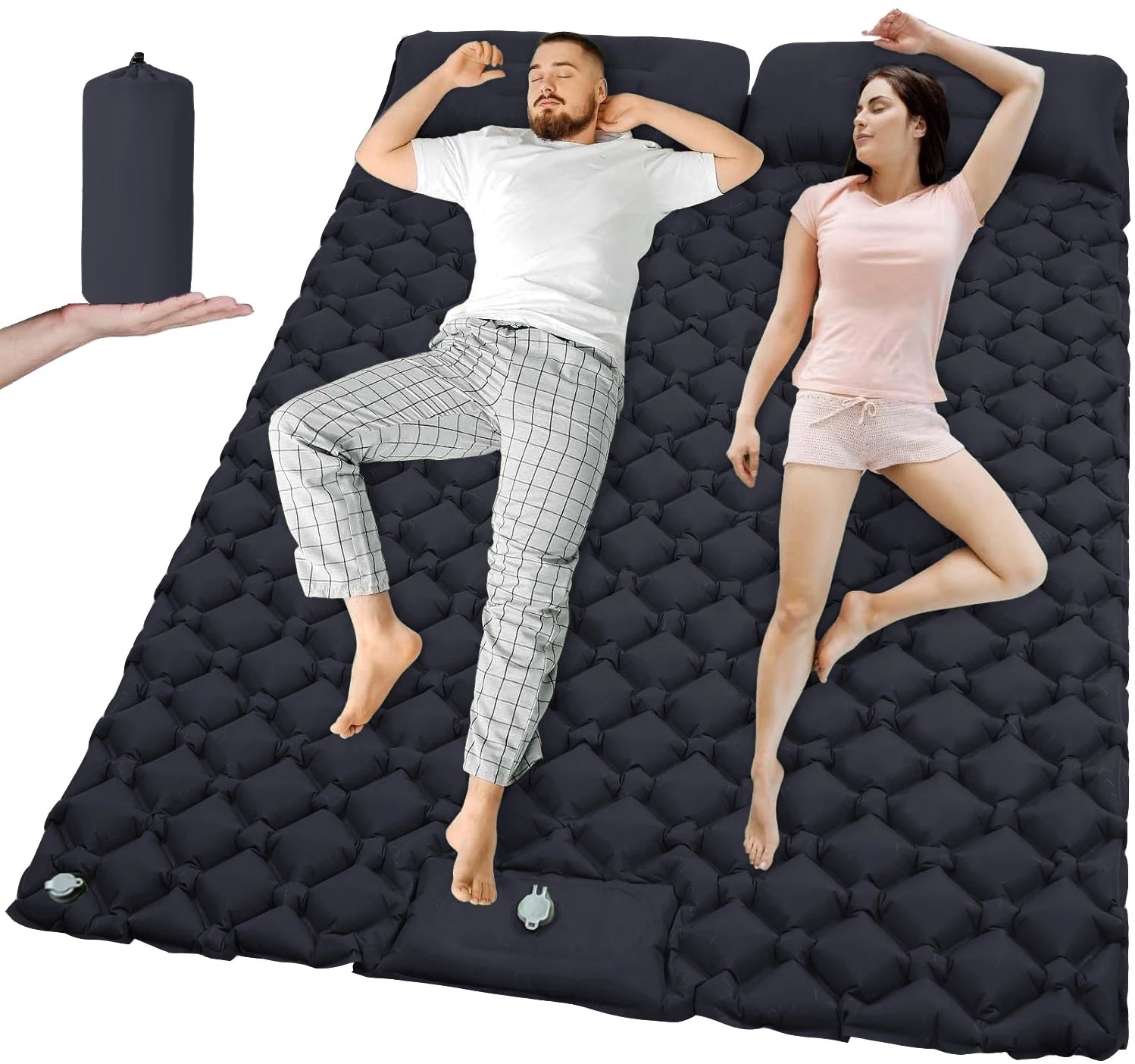 DualRest Ultrawide Inflatable Camping Sleeping Pad
