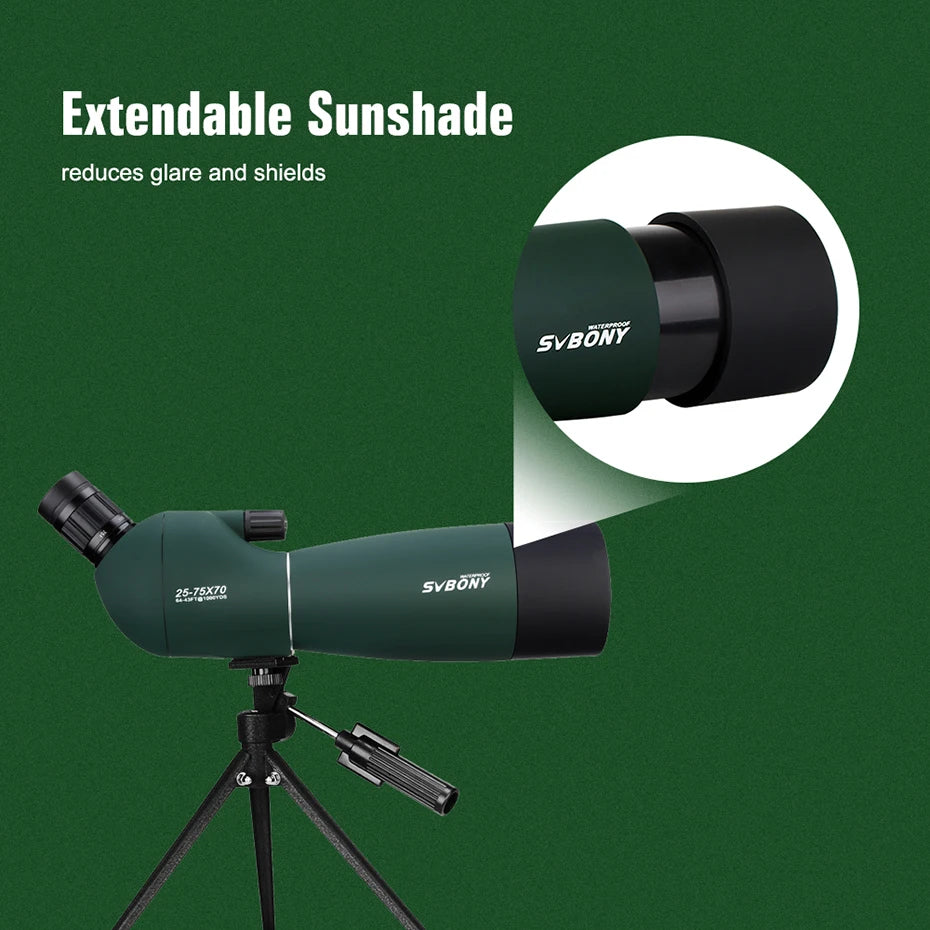 OpticVault Pro 25-75x70 Spotting Scope - FMC BAK4 Waterproof