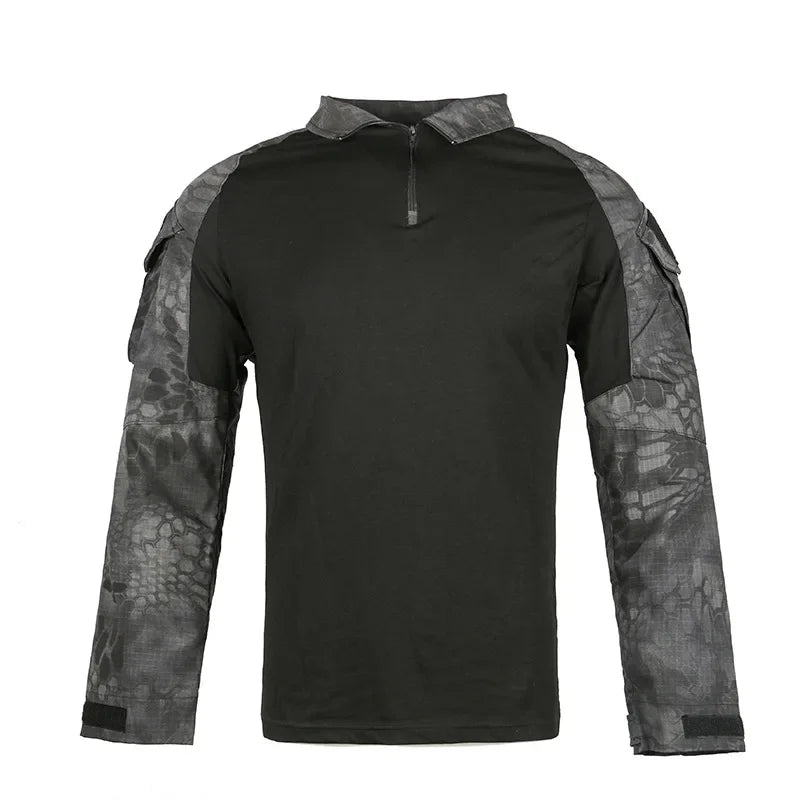 TactTee Outdoor Tactical Hiking Shirt — Military Camo
