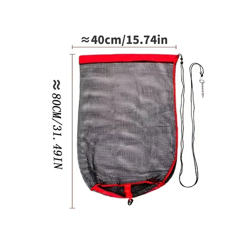 CatchNet Collapsible Live Fish Bag — Mesh Fishing Net