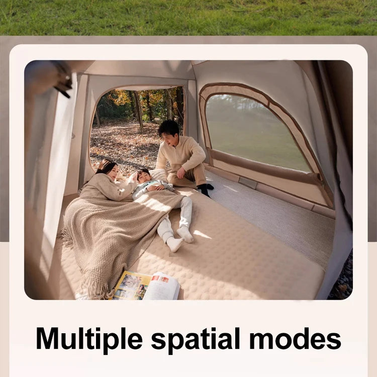 SkyBase Inflatable Camping Tent — 5-8 Person Quick Setup