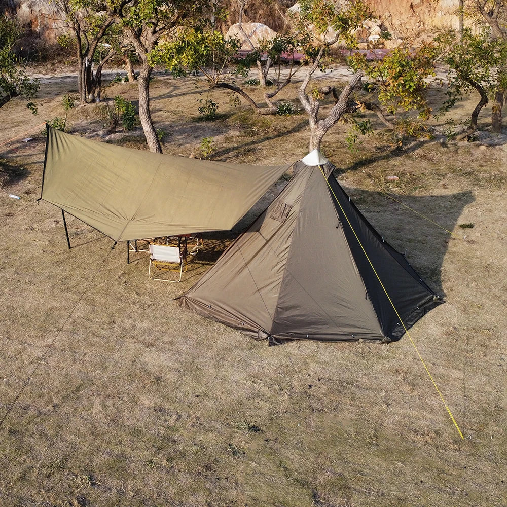 HotShell 4-Season Teepee Hot Tent with Stove Jack