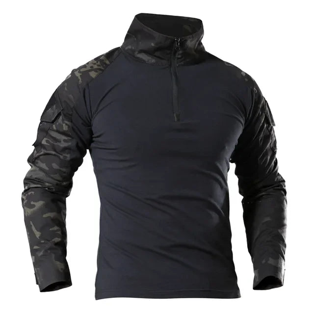 TactTee Outdoor Tactical Hiking Shirt — Military Camo