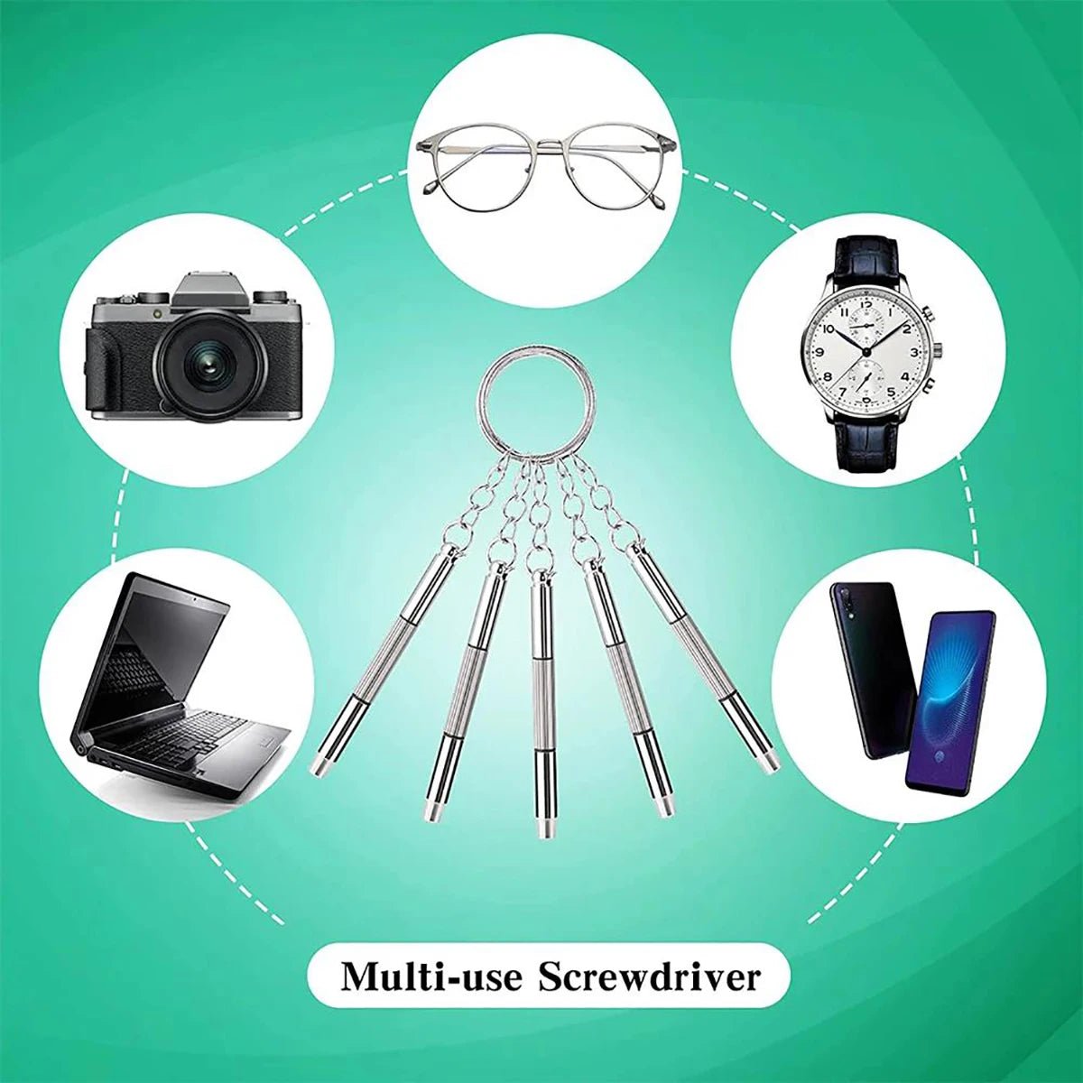 PocketFix 3-in-1 Precision Eyeglass Repair Screwdriver Kit