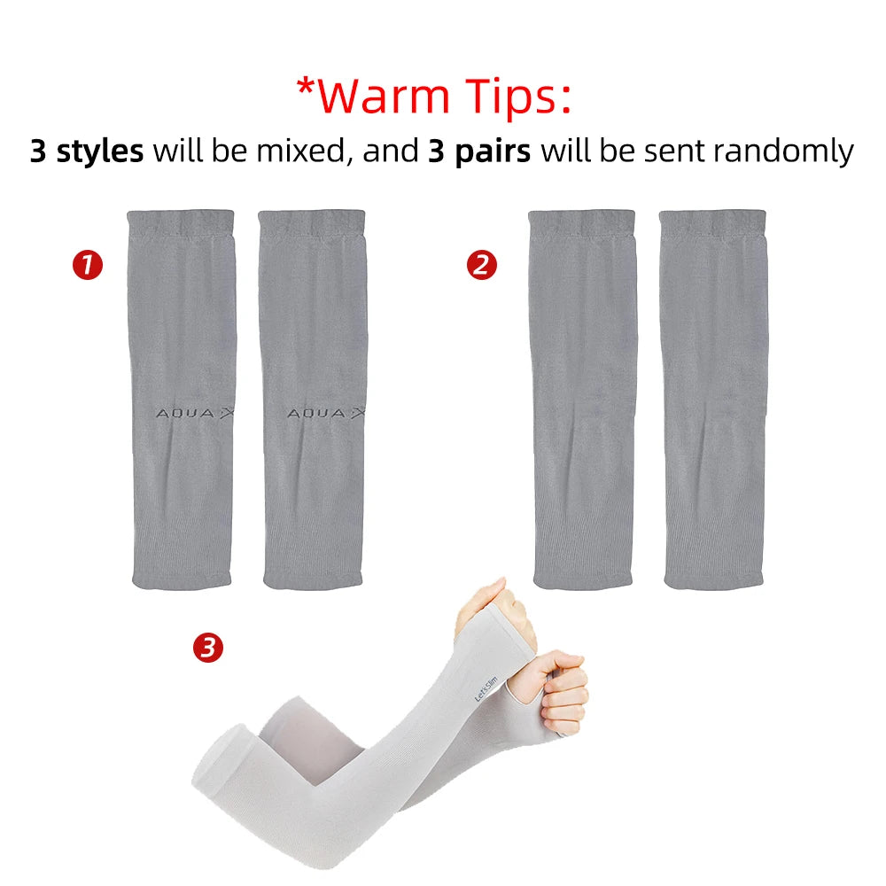 ArmShield UV Protective Sun Sleeves — 3 Pairs