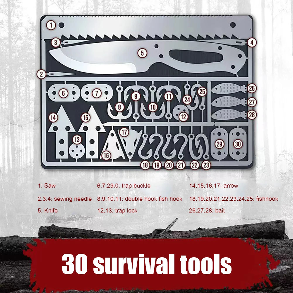 HookCard EDC Fishing Kit — Compact Survival Tool Card