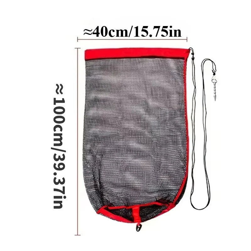 CatchNet Collapsible Live Fish Bag — Mesh Fishing Net