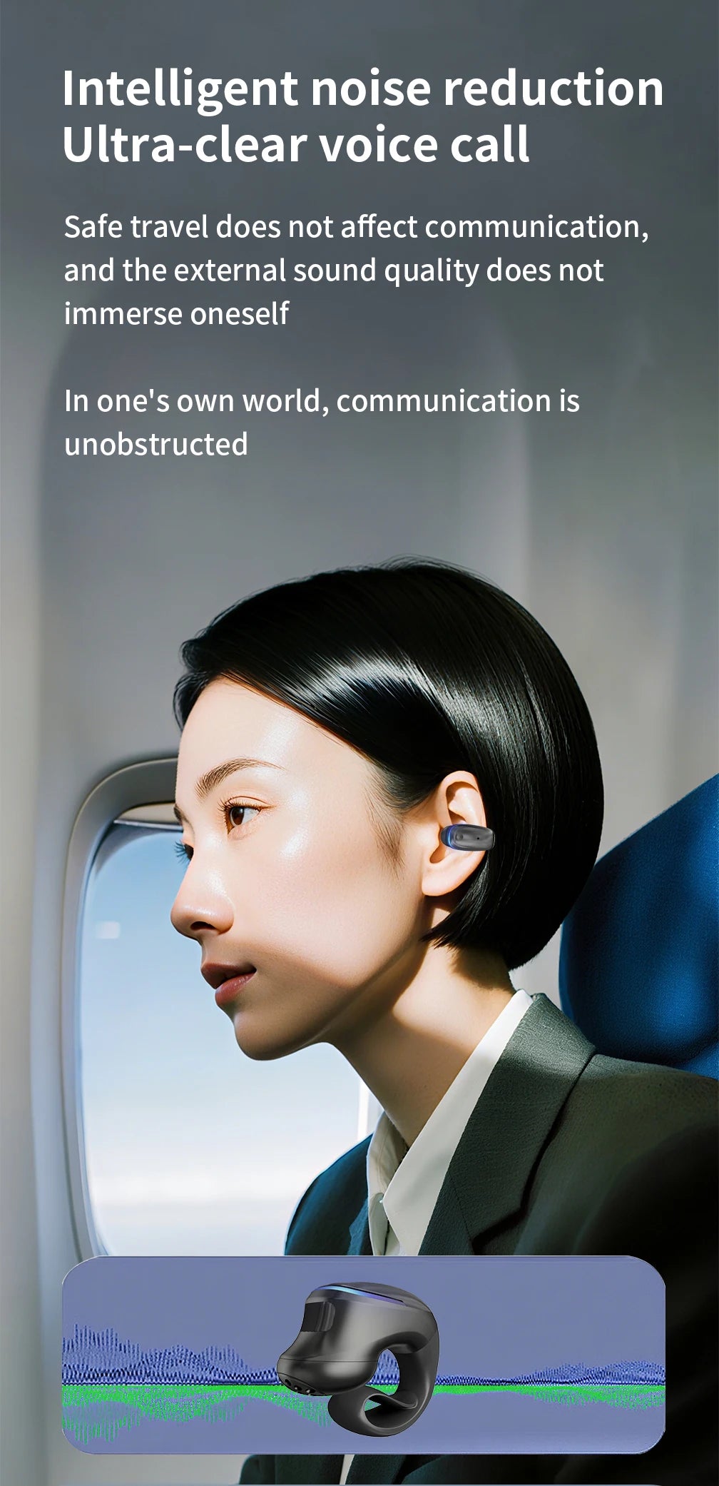 BoneClip Wireless Monaural Bone Conduction Earphone