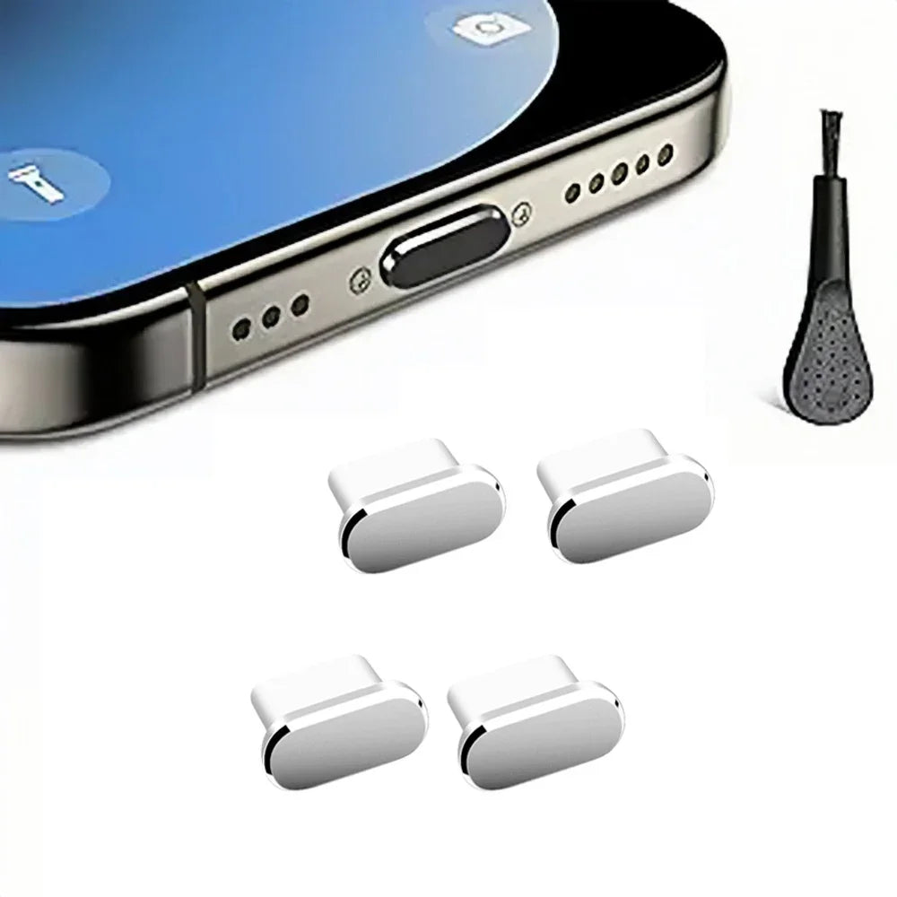 PortShield USB-C Dust Plug + Cleaning Brush Kit