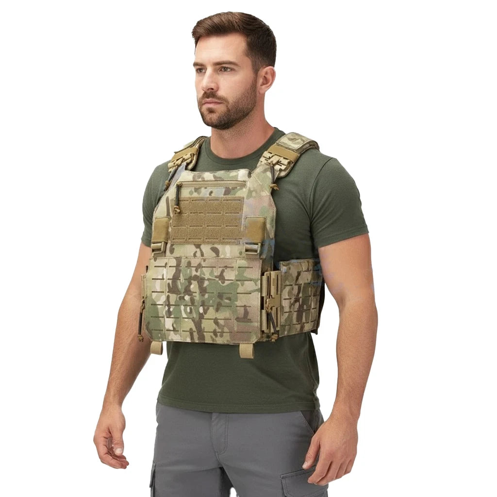 TactVault MOLLE Plate Carrier Tactical Vest