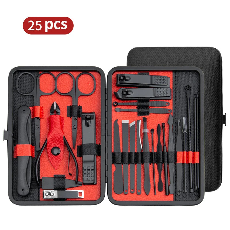 PrecisionKit Pro Manicure & Pedicure Set — Stainless Steel