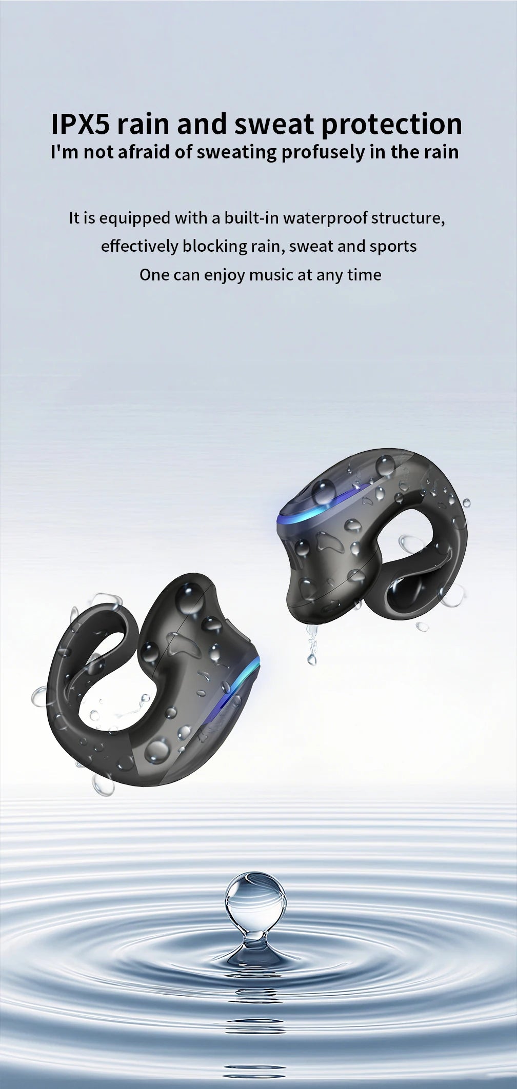 BoneClip Wireless Monaural Bone Conduction Earphone