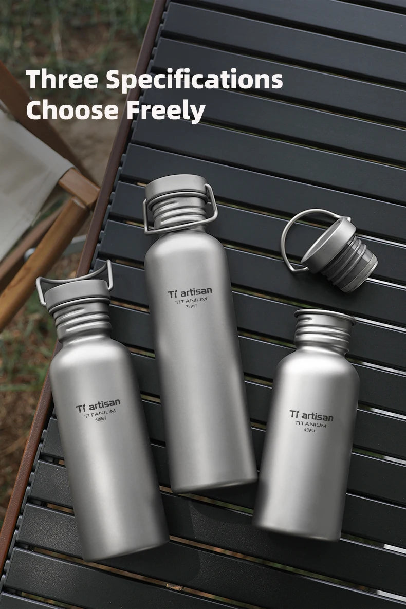 TitanHydro Ultralight Titanium Water Bottle