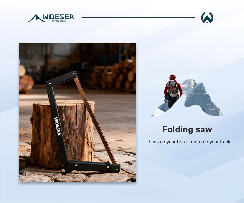 FoldSaw Aluminum Manganese Steel Folding Camp Saw