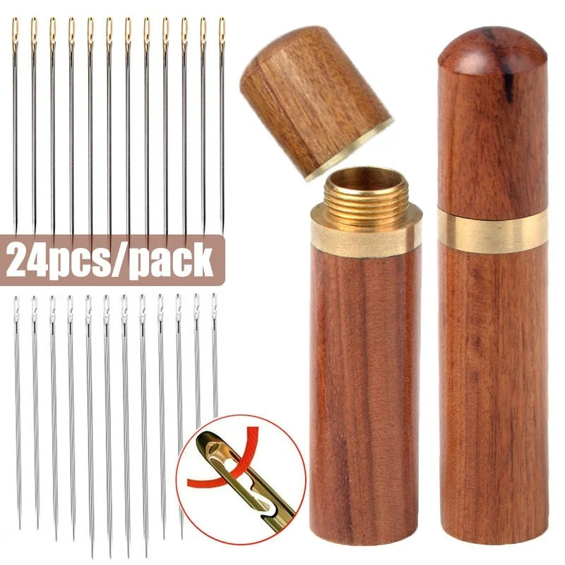 NeedleVault Auto Self-Threading Sewing Needle Set — 30 Pack