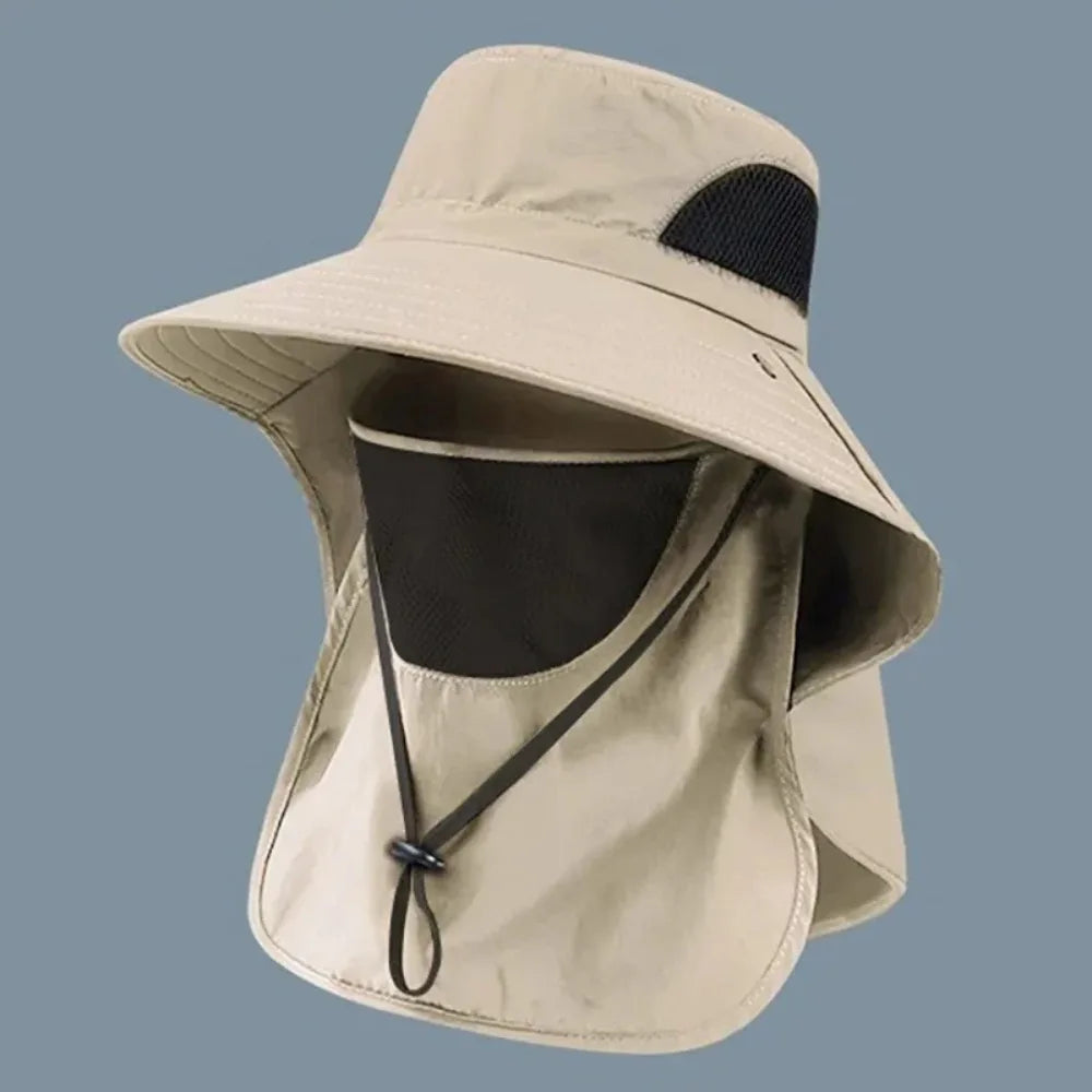SunShield UV Protection Fishing Cap — Wide Brim Outdoor Hat