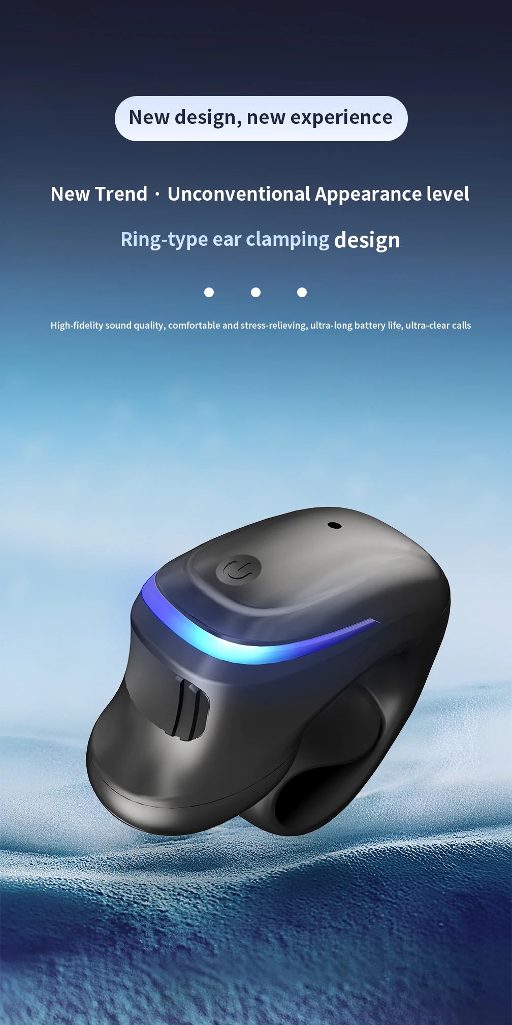 BoneClip Wireless Monaural Bone Conduction Earphone