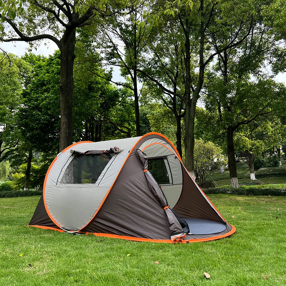 PopBase Instant Throw Camp Tent — 5-8 Person Waterproof