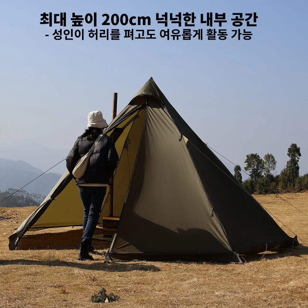 HotShell 4-Season Teepee Hot Tent with Stove Jack