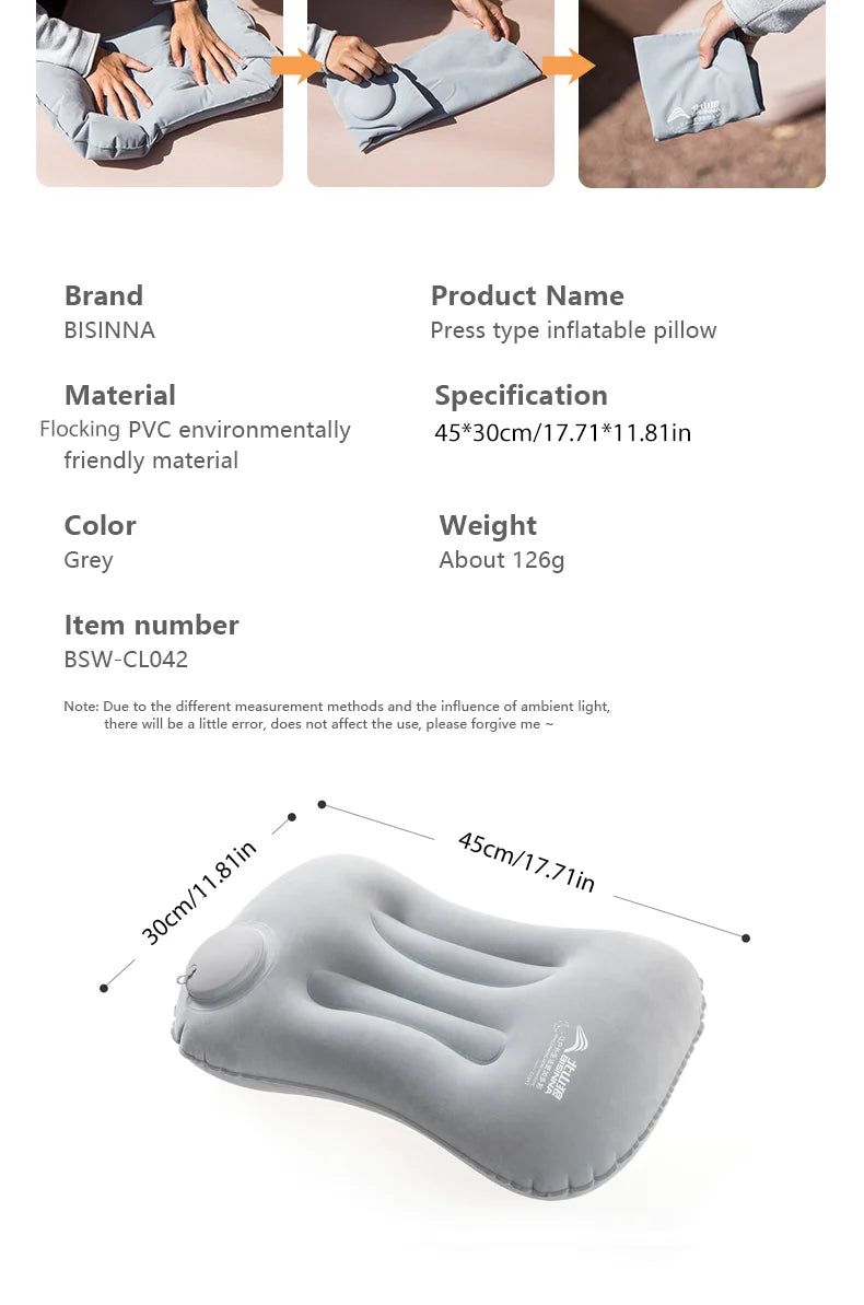 AirRest Ultralight Inflatable Camping Pillow