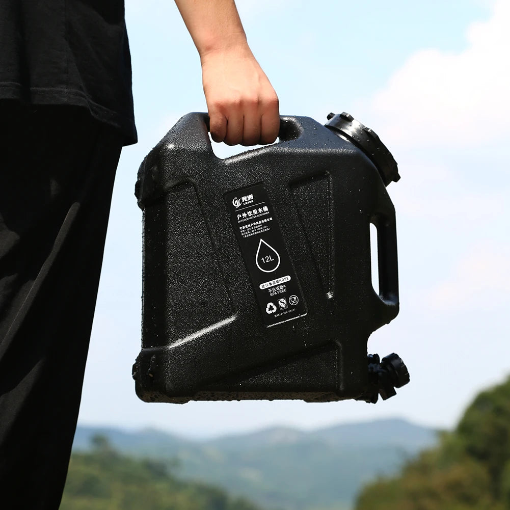 AquaVault Collapsible Camping Water Bucket — 10/12L