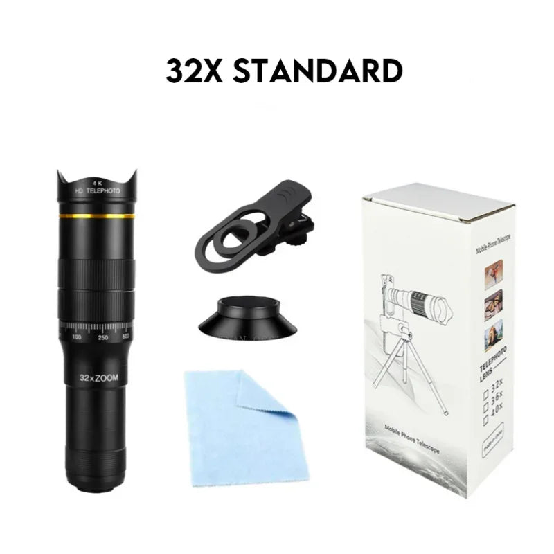 OpticVault 32x HD Monocular - Smartphone Camera Adapter