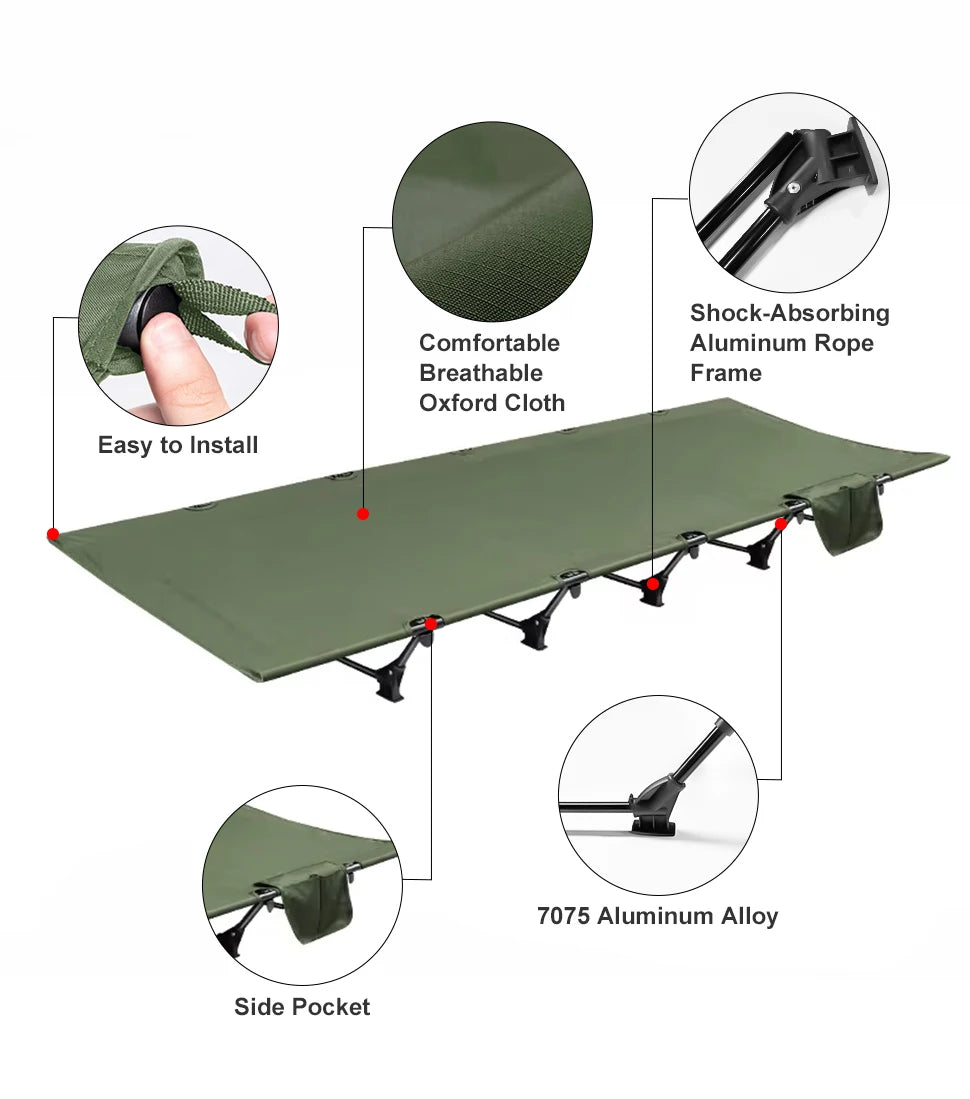 CampCot Ultralight Portable Folding Camp Bed