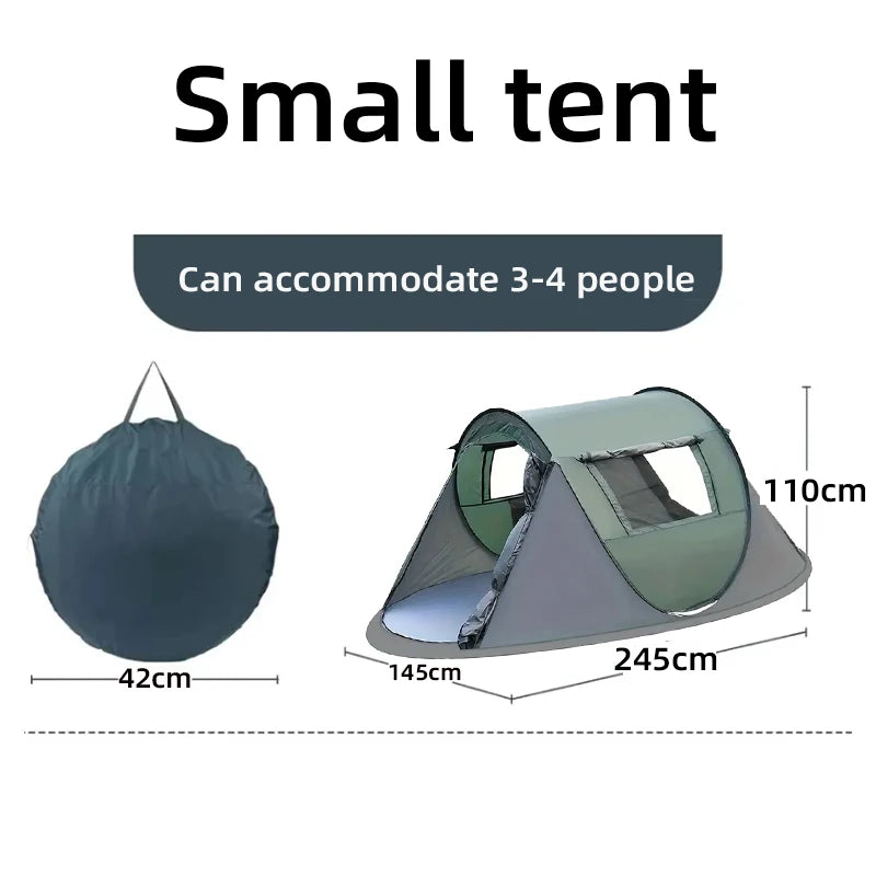 PopBase Instant Throw Camp Tent — 5-8 Person Waterproof