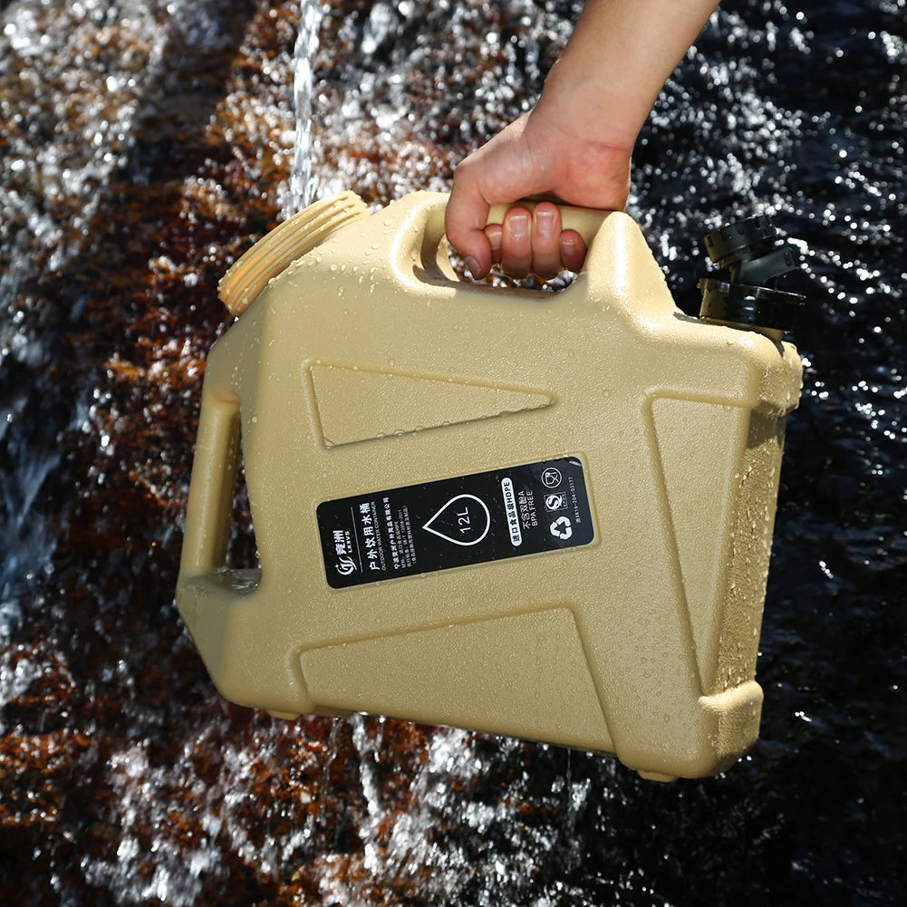 AquaVault Collapsible Camping Water Bucket — 10/12L