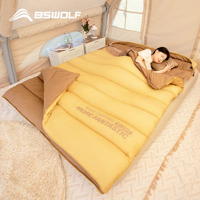 DualBase 2-Person 4-Season Camping Sleeping Bag