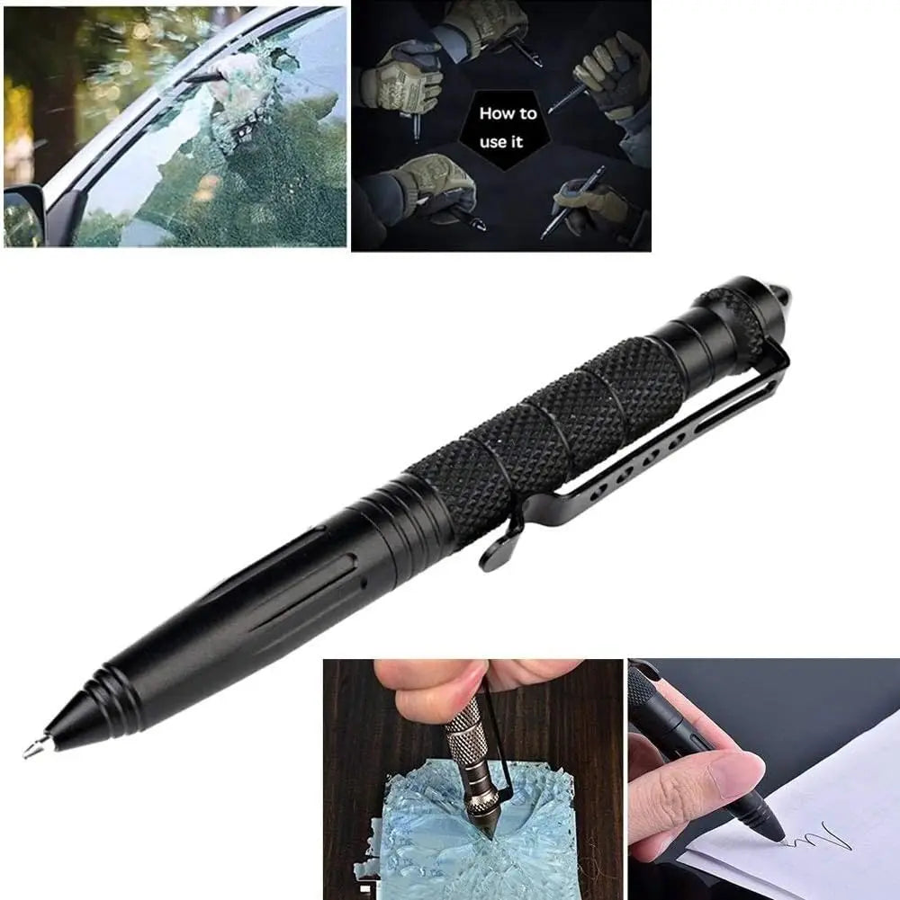 StrikePoint Military Tactical Pen — Tungsten Steel Glass Breaker