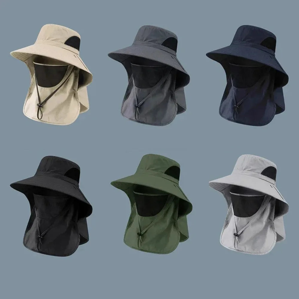 SunShield UV Protection Fishing Cap — Wide Brim Outdoor Hat