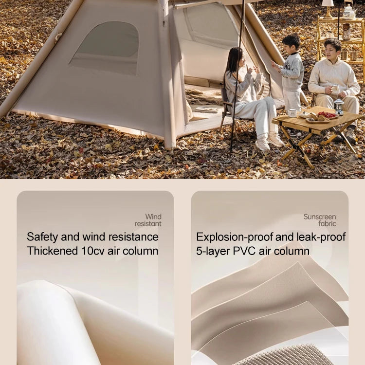 SkyBase Inflatable Camping Tent — 5-8 Person Quick Setup