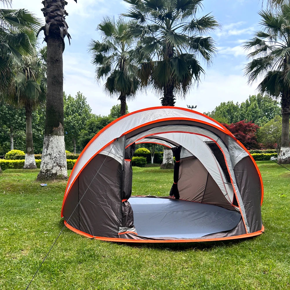 PopBase Instant Throw Camp Tent — 5-8 Person Waterproof