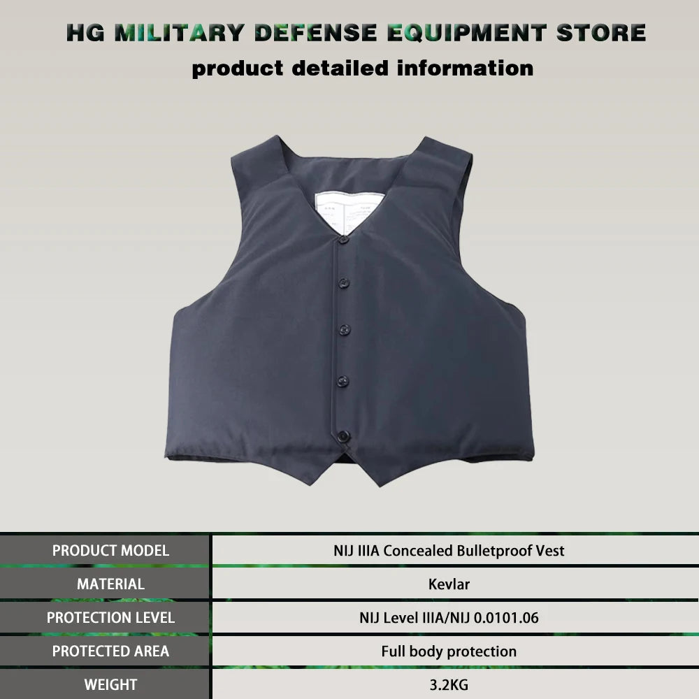 ArmorVault NIJ IIIA Concealment Tactical Vest
