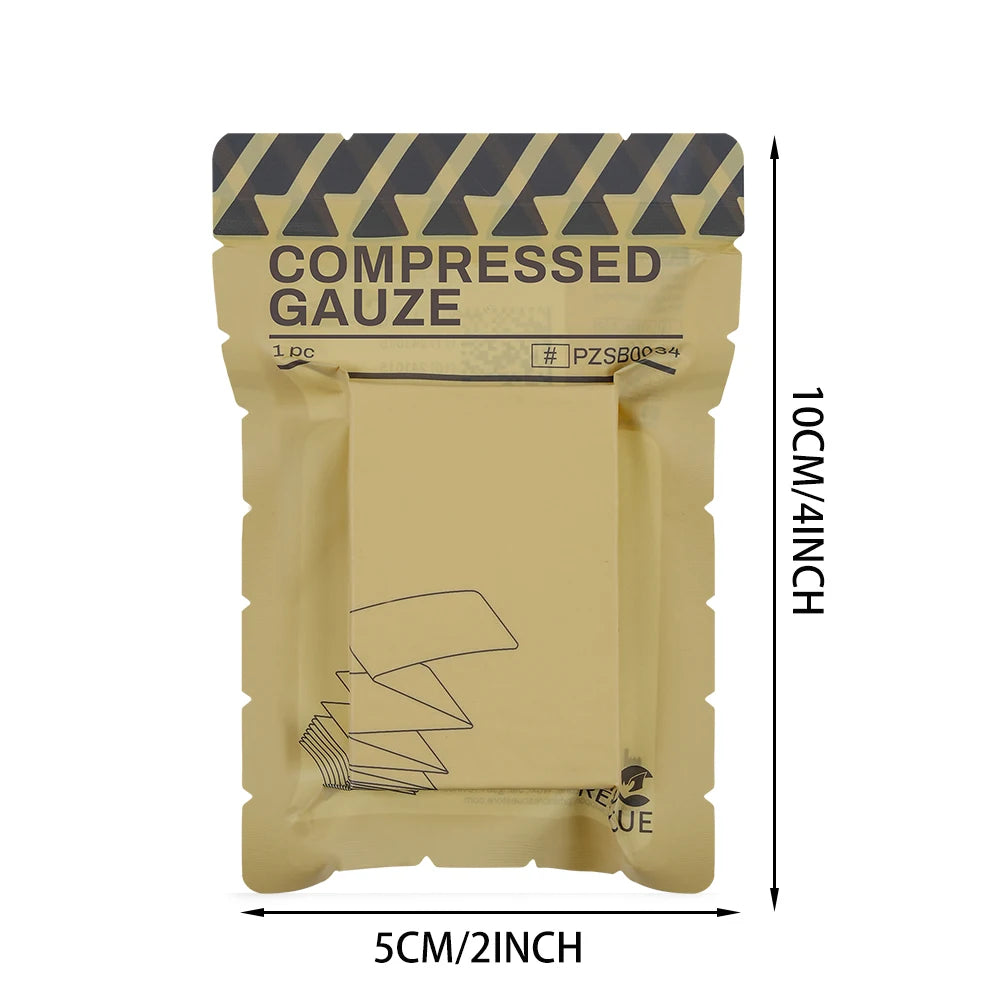 RescueVault Sterile Compressed Gauze - Emergency Wound Dressing