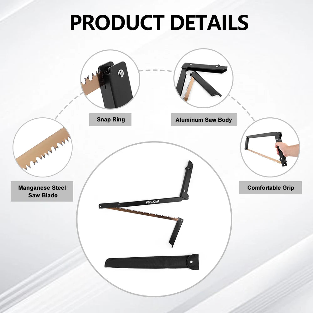 FoldSaw Aluminum Manganese Steel Folding Camp Saw