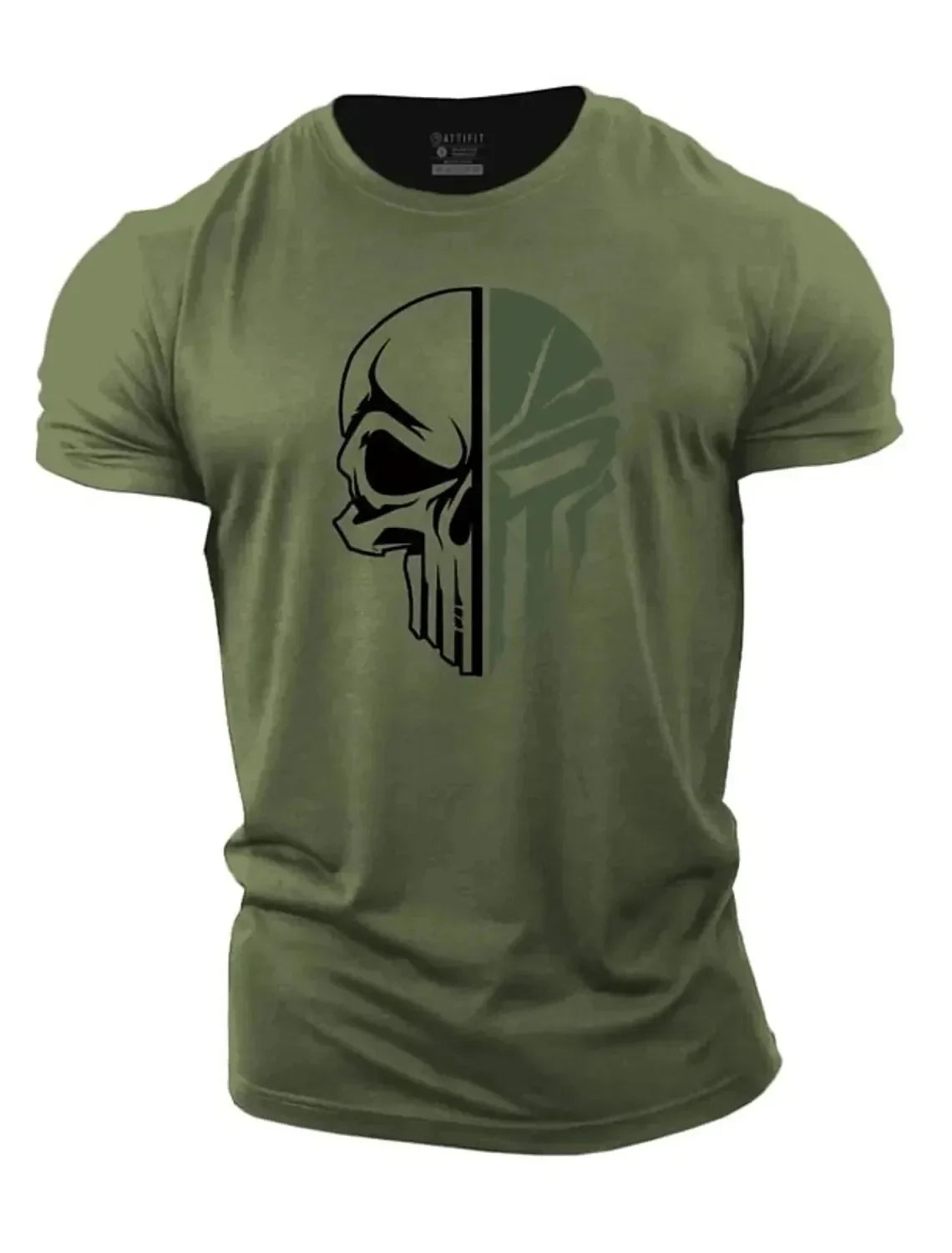 TacticalEdge Military Skull Print Performance T-Shirt