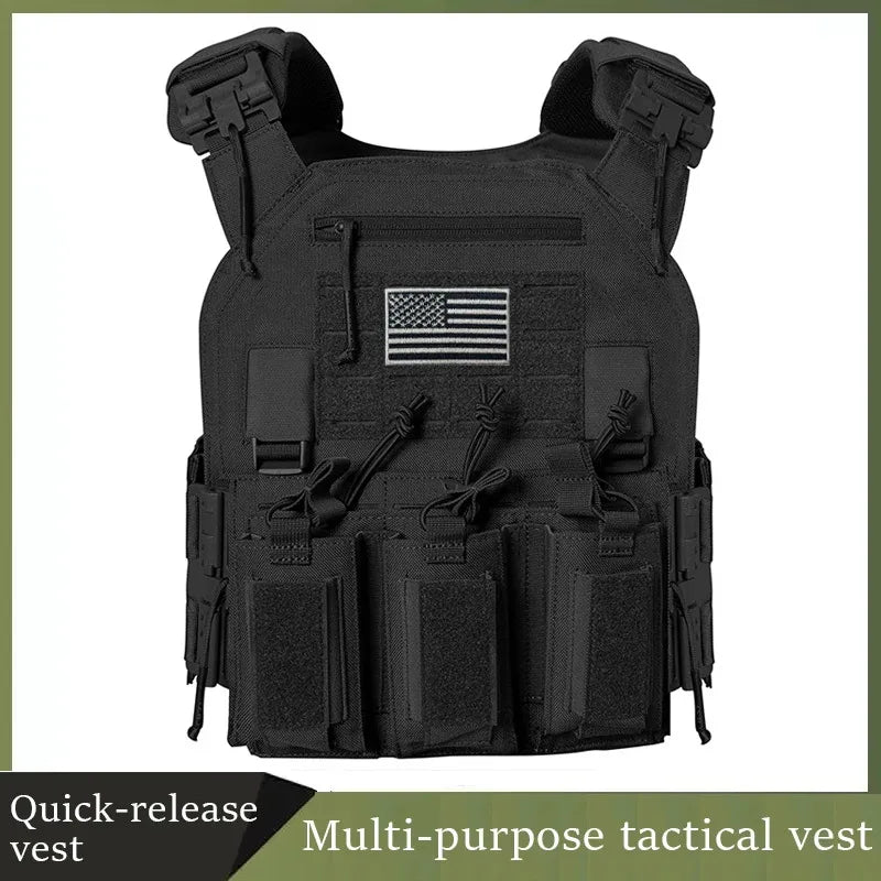 TactVault MOLLE Plate Carrier Tactical Vest