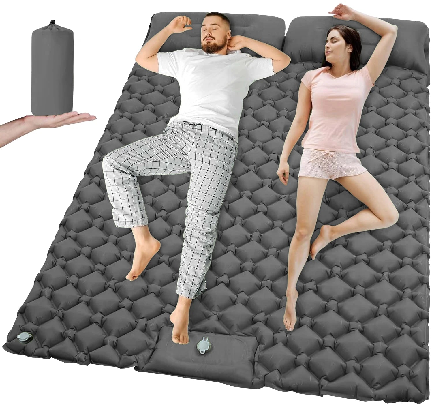 DualRest Ultrawide Inflatable Camping Sleeping Pad