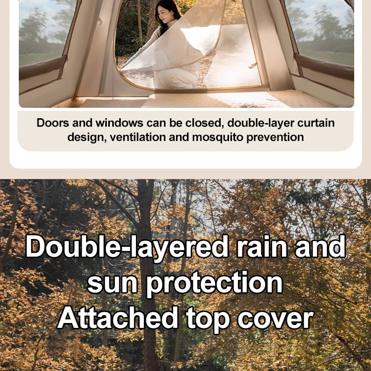 SkyBase Inflatable Camping Tent — 5-8 Person Quick Setup