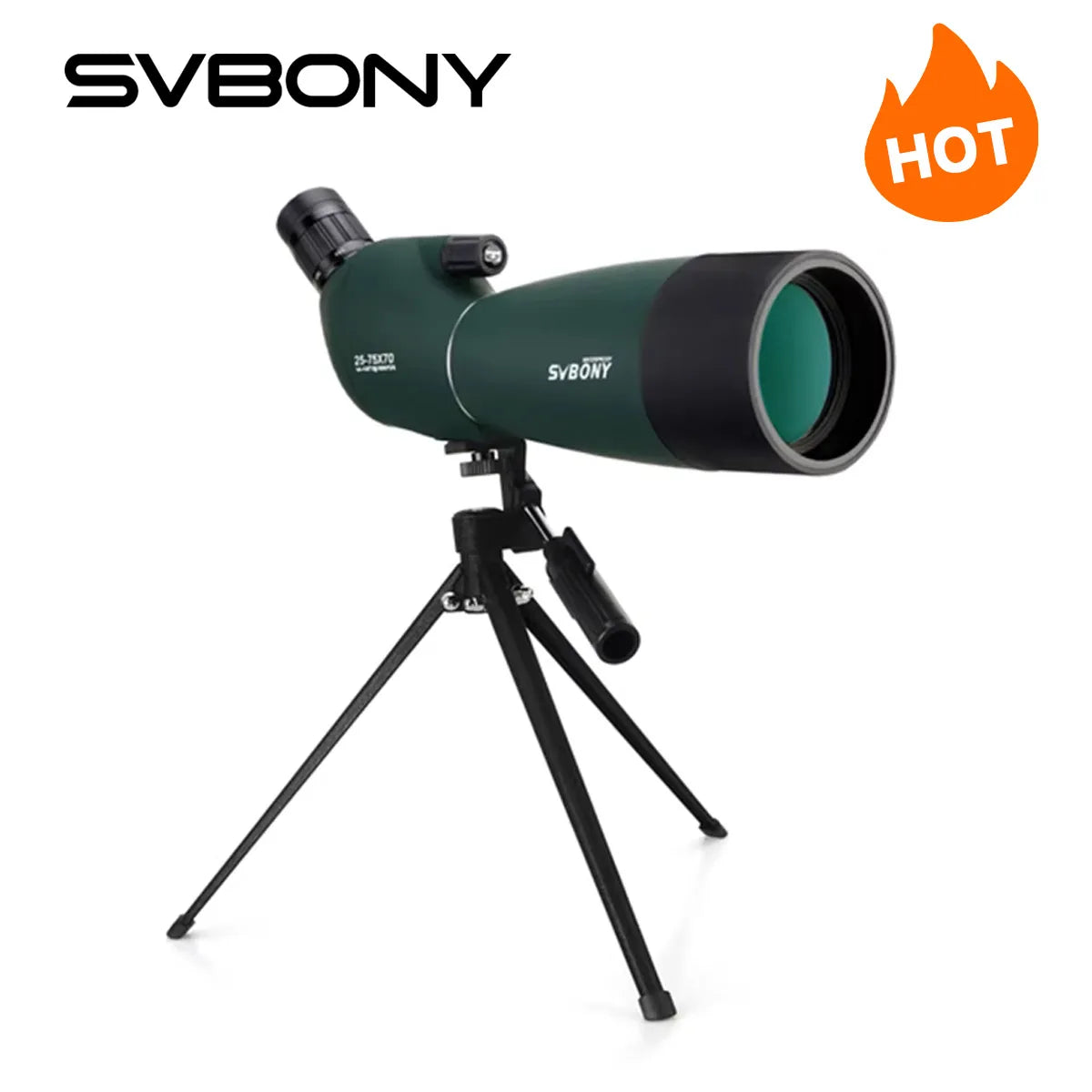 OpticVault Pro 25-75x70 Spotting Scope - FMC BAK4 Waterproof
