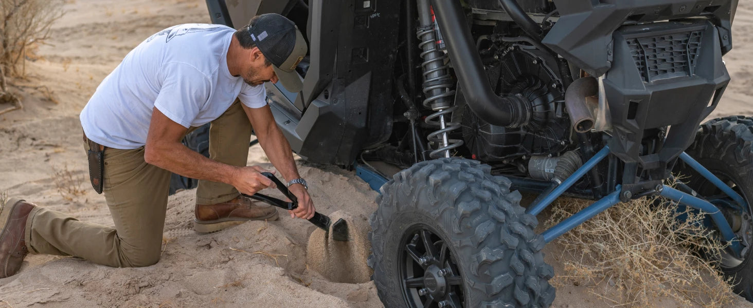 StrikeShovel Folding Survival Shovel with Pick - Manganese Steel