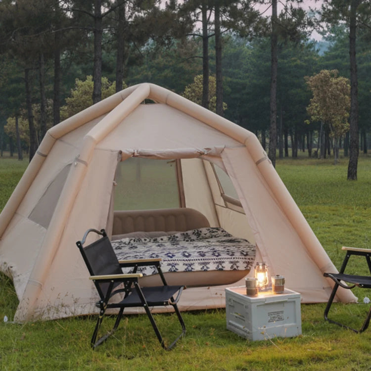 SkyBase Inflatable Camping Tent — 5-8 Person Quick Setup